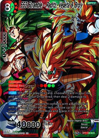 SS3 Scramble - Raditz, Vegeta & Broly [BT7-130] | Pegasus Games WI