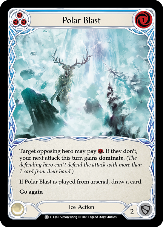 Polar Blast (Blue) [ELE168] (Tales of Aria)  1st Edition Rainbow Foil | Pegasus Games WI