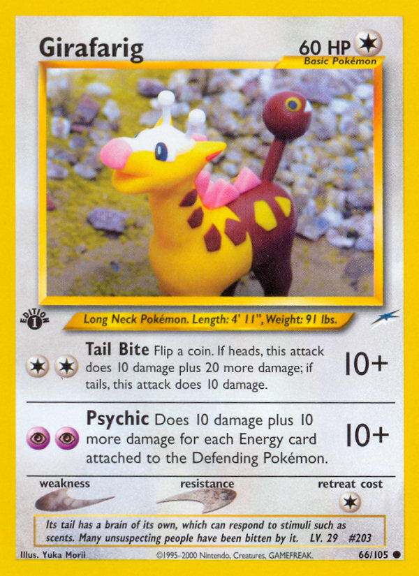 Girafarig (66/105) [Neo Destiny 1st Edition] | Pegasus Games WI