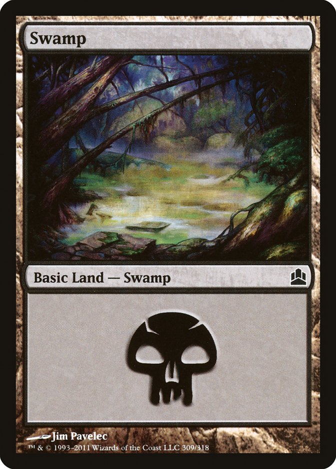 Swamp (309) [Commander 2011] | Pegasus Games WI