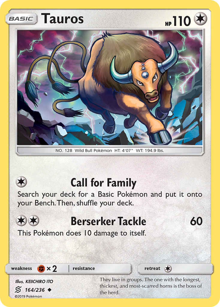 Tauros (164/236) [Sun & Moon: Unified Minds] | Pegasus Games WI