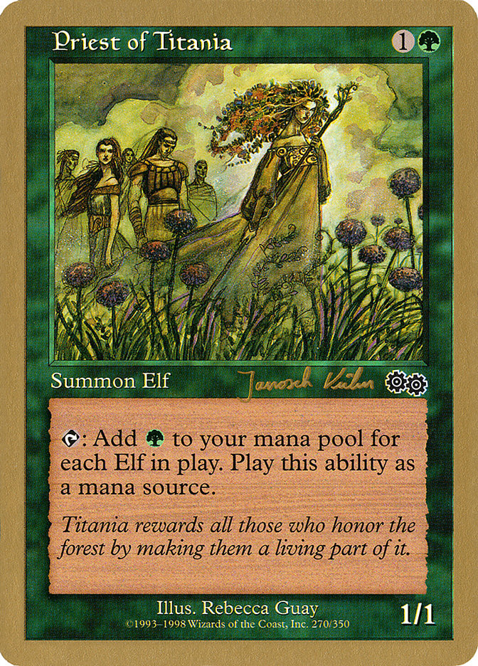 Priest of Titania (Janosch Kuhn) [World Championship Decks 2000] | Pegasus Games WI