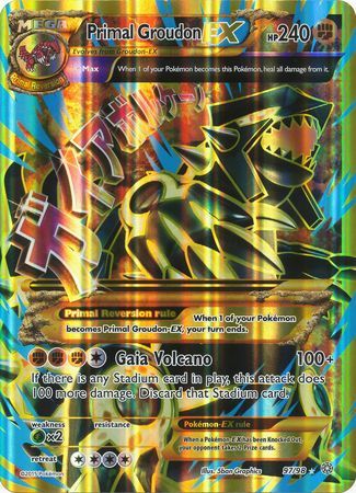 Primal Groudon EX (97/98) (Jumbo Card) [XY: Ancient Origins] | Pegasus Games WI