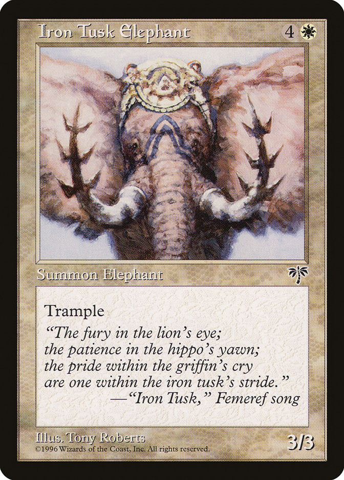 Iron Tusk Elephant [Mirage] | Pegasus Games WI