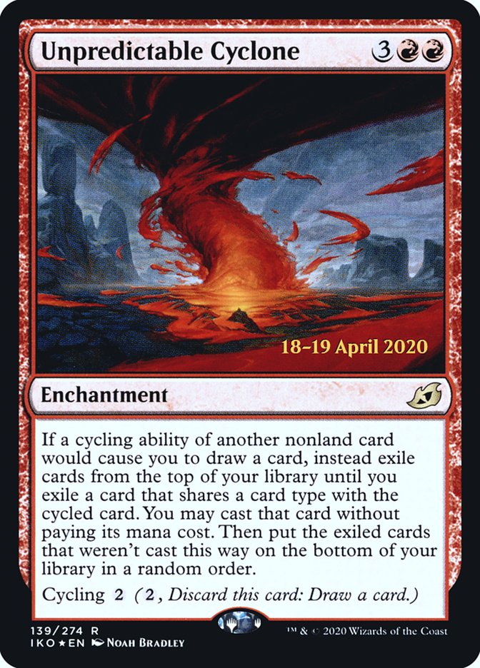 Unpredictable Cyclone [Ikoria: Lair of Behemoths Prerelease Promos] | Pegasus Games WI