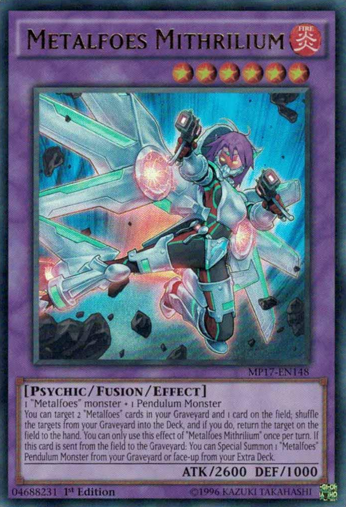 Metalfoes Mithrilium [MP17-EN148] Ultra Rare | Pegasus Games WI