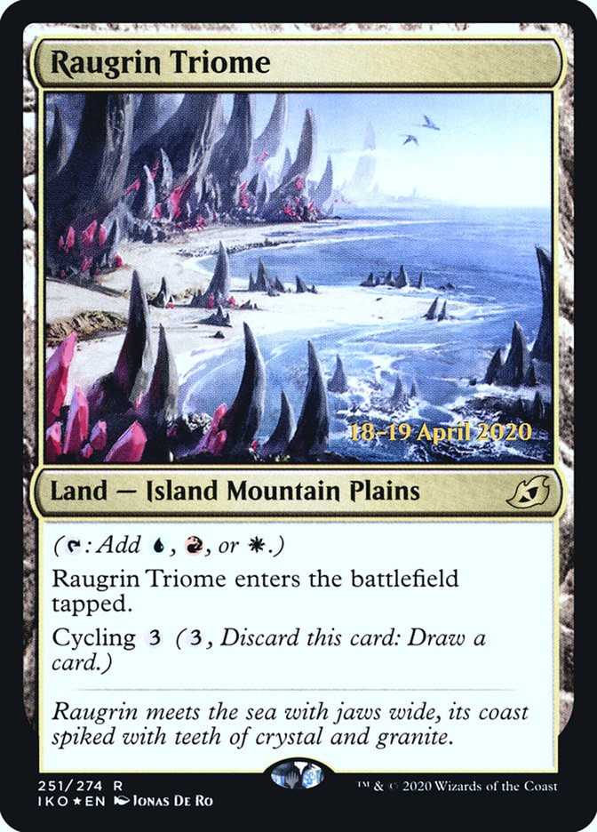 Raugrin Triome [Ikoria: Lair of Behemoths Prerelease Promos] | Pegasus Games WI