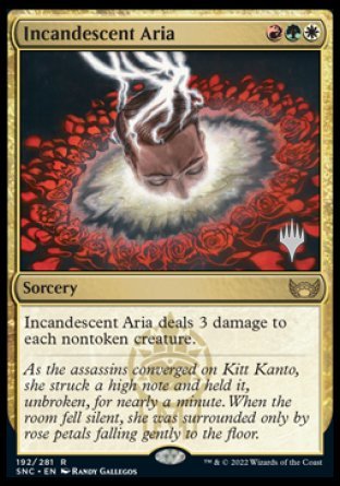 Incandescent Aria (Promo Pack) [Streets of New Capenna Promos] | Pegasus Games WI
