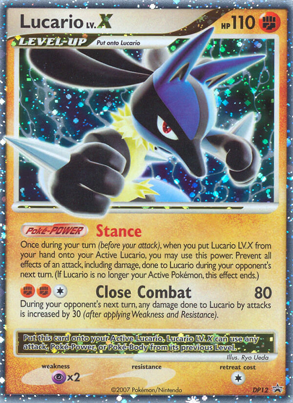 Lucario LV.X (DP12) [Diamond & Pearl: Black Star Promos] | Pegasus Games WI