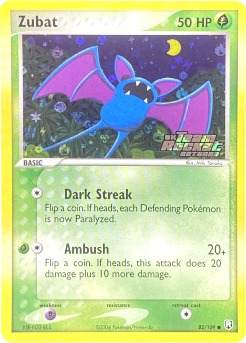 Zubat (82/109) (Stamped) [EX: Team Rocket Returns] | Pegasus Games WI