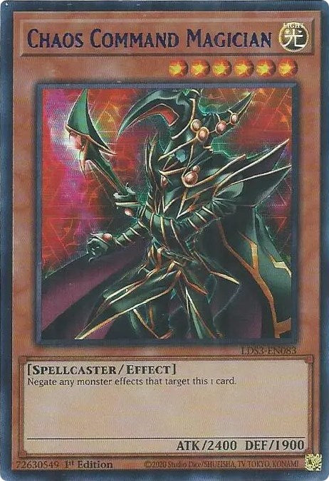 Chaos Command Magician (Blue) [LDS3-EN083] Ultra Rare | Pegasus Games WI