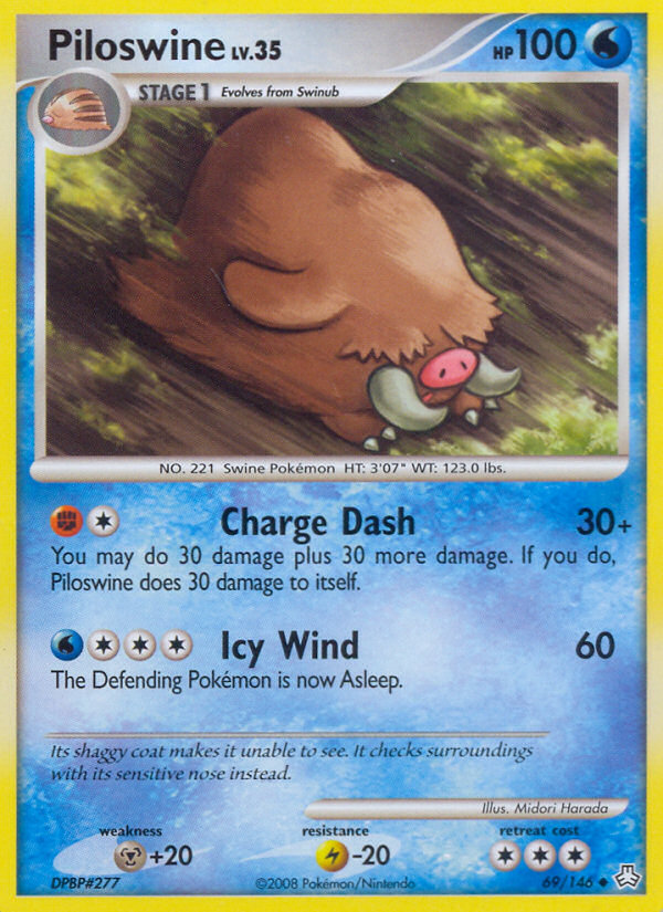 Piloswine (69/146) [Diamond & Pearl: Legends Awakened] | Pegasus Games WI