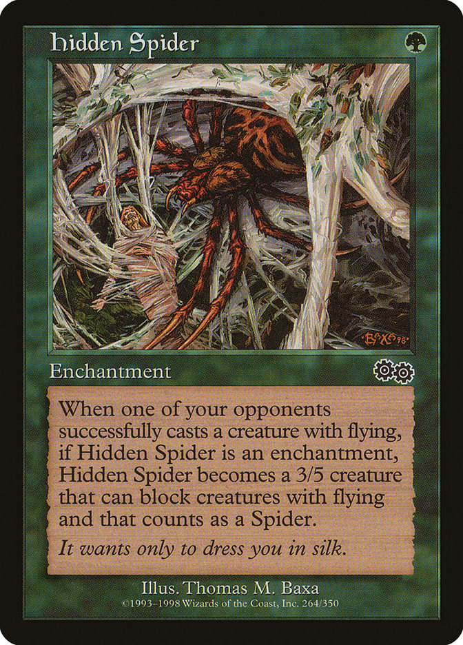 Hidden Spider [Urza's Saga] | Pegasus Games WI