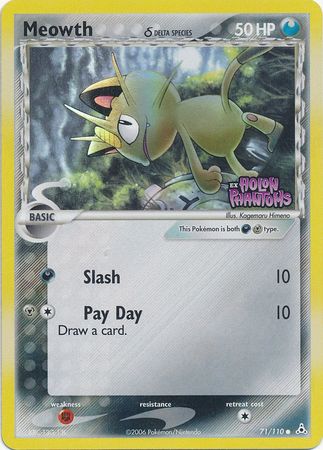 Meowth (71/110) (Delta Species) (Stamped) [EX: Holon Phantoms] | Pegasus Games WI