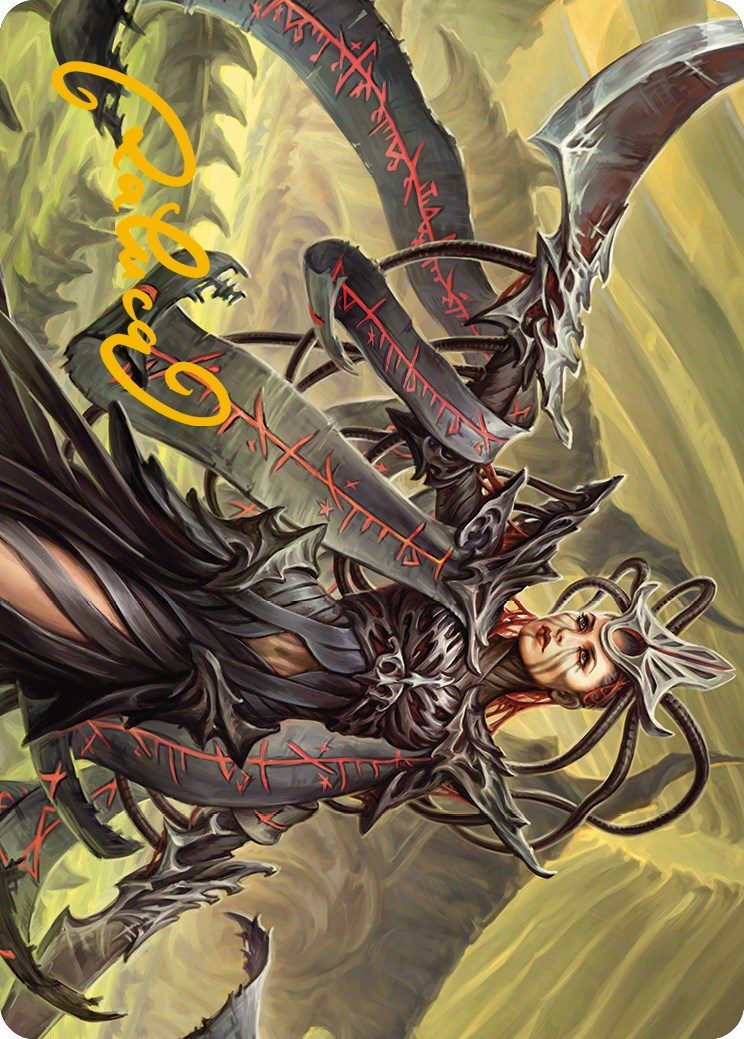 Testament Bearer Art Card (Gold-Stamped Signature) [Phyrexia: All Will Be One Art Series] | Pegasus Games WI
