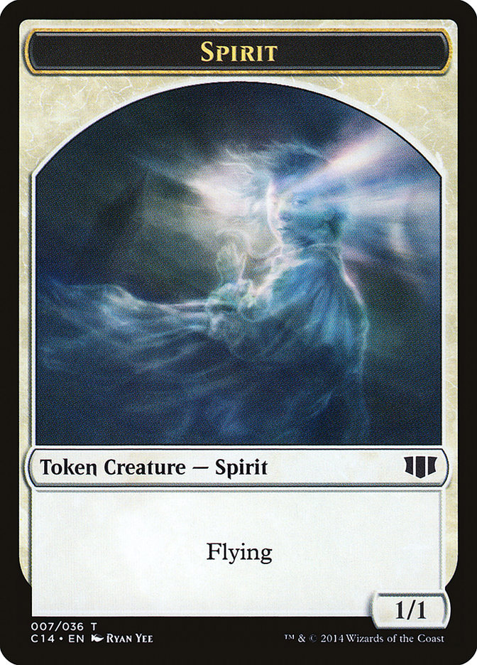 Soldier // Spirit Double-Sided Token [Commander 2014 Tokens] | Pegasus Games WI