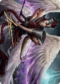 Firja, Judge of Valor Art Card (Gold-Stamped Signature) [Kaldheim Art Series] | Pegasus Games WI