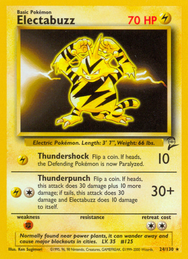 Electabuzz (24/130) [Base Set 2] | Pegasus Games WI