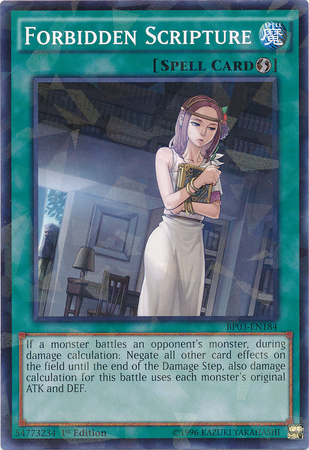 Forbidden Scripture (Shatterfoil) [BP03-EN184] Common | Pegasus Games WI