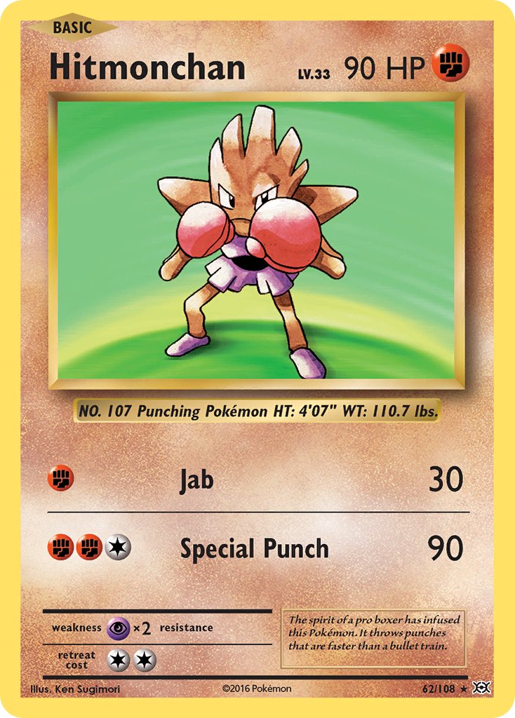 Hitmonchan (62/108) (Theme Deck Exclusive) [XY: Evolutions] | Pegasus Games WI