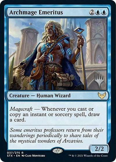 Archmage Emeritus (Promo Pack) [Strixhaven: School of Mages Promos] | Pegasus Games WI