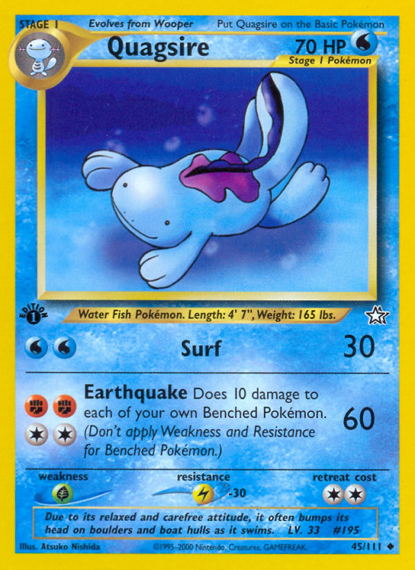 Quagsire (45/111) [Neo Genesis 1st Edition] | Pegasus Games WI