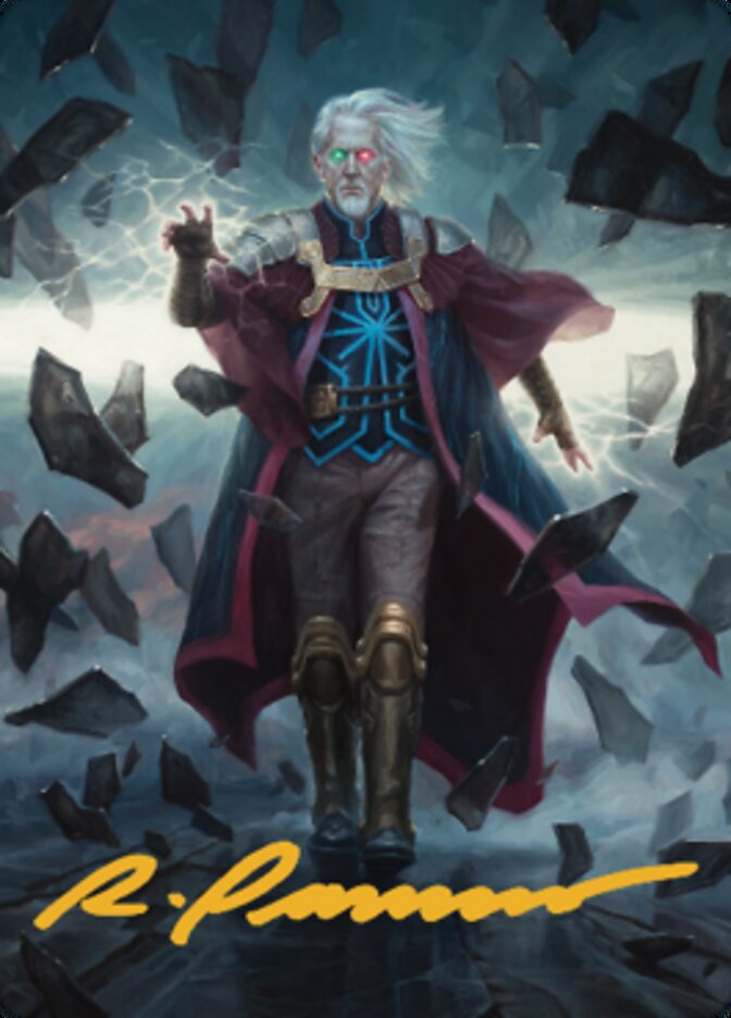 Urza, Planeswalker Art Card (Gold-Stamped Signature) [The Brothers' War Art Series] | Pegasus Games WI