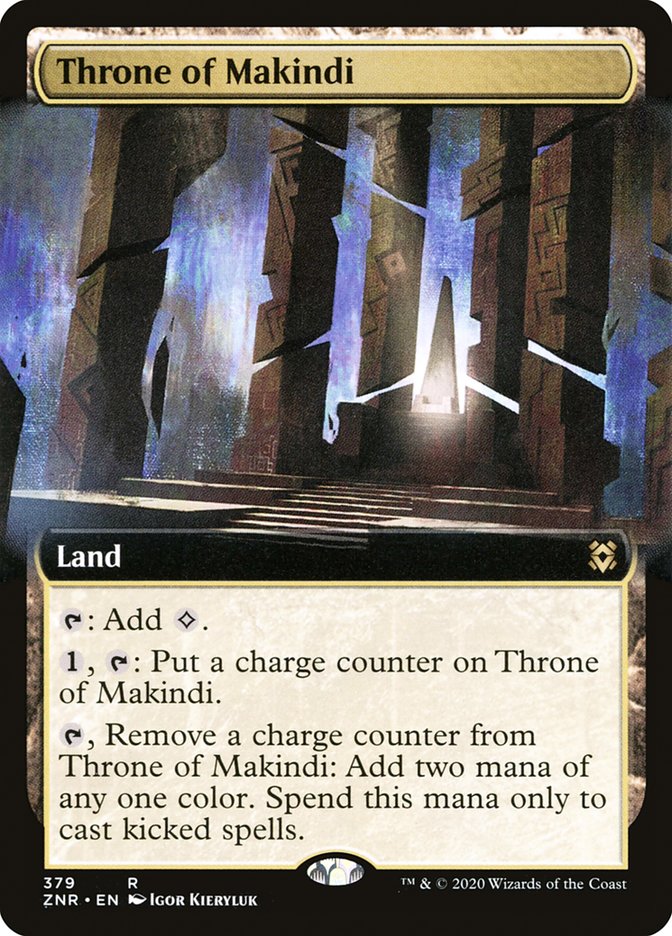 Throne of Makindi (Extended Art) [Zendikar Rising] | Pegasus Games WI