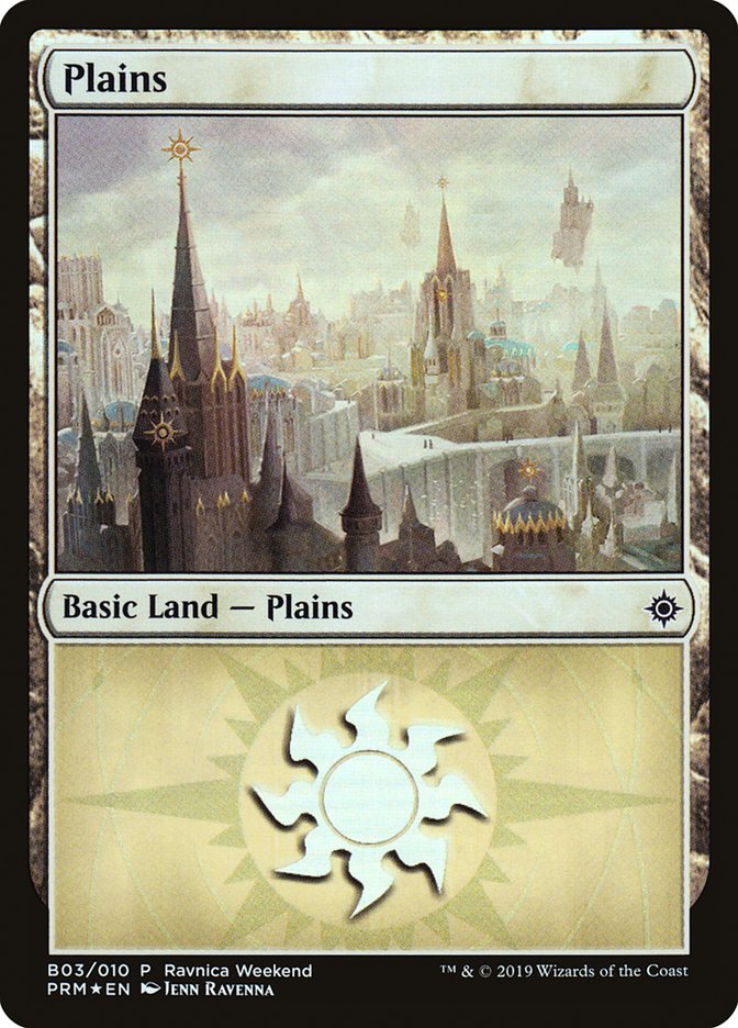 Plains (B03) [Ravnica Allegiance Guild Kit] | Pegasus Games WI