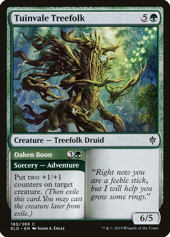 Tuinvale Treefolk // Oaken Boon [Throne of Eldraine] | Pegasus Games WI