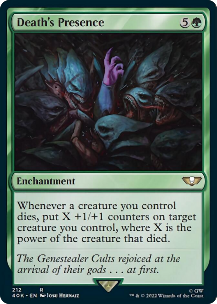Death's Presence (Surge Foil) [Warhammer 40,000] | Pegasus Games WI