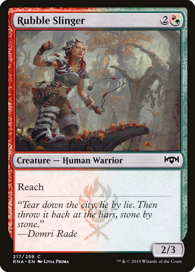 Rubble Slinger [Ravnica Allegiance] | Pegasus Games WI