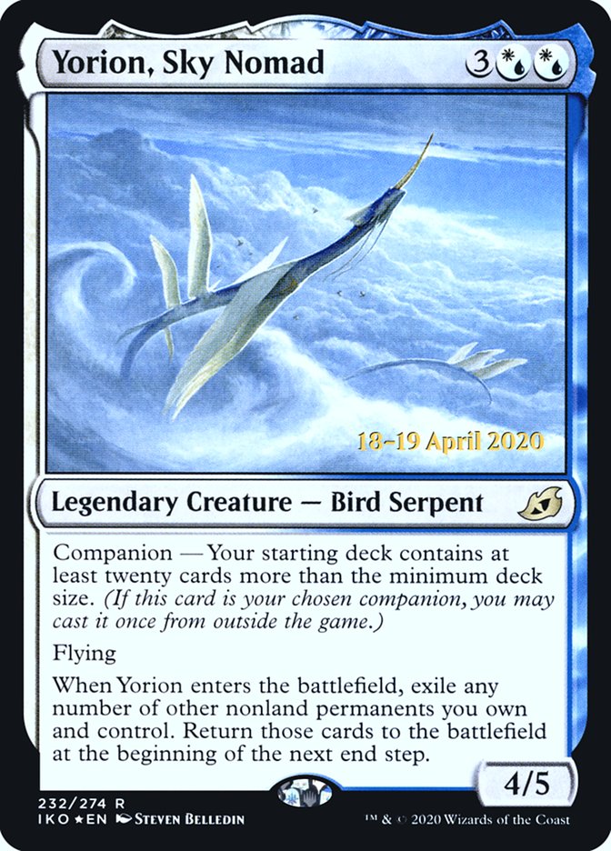 Yorion, Sky Nomad [Ikoria: Lair of Behemoths Prerelease Promos] | Pegasus Games WI