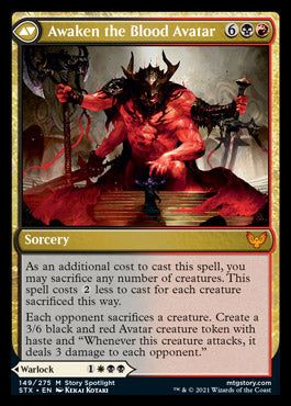 Extus, Oriq Overlord // Awaken the Blood Avatar [Strixhaven: School of Mages] | Pegasus Games WI