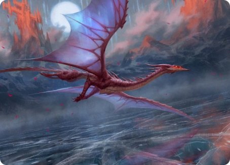 Manaform Hellkite Art Card [Innistrad: Crimson Vow Art Series] | Pegasus Games WI