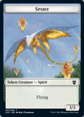 Spirit (003) // Thopter Double-Sided Token [Innistrad: Crimson Vow Commander Tokens] | Pegasus Games WI