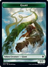 Giant // Food (17) Double-Sided Token [Throne of Eldraine Tokens] | Pegasus Games WI