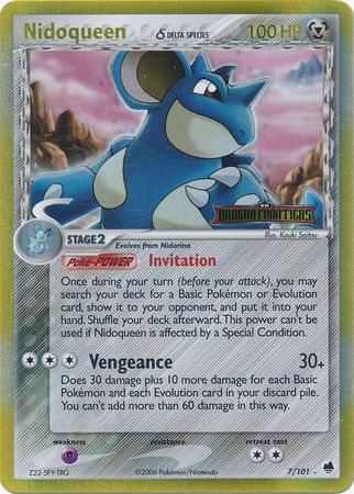 Nidoqueen (7/101) (Delta Species) (Stamped) [EX: Dragon Frontiers] | Pegasus Games WI