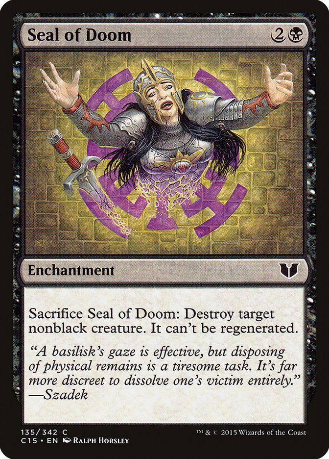 Seal of Doom [Commander 2015] | Pegasus Games WI