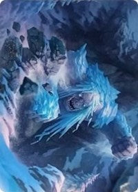 Icehide Troll Art Card [Kaldheim Art Series] | Pegasus Games WI