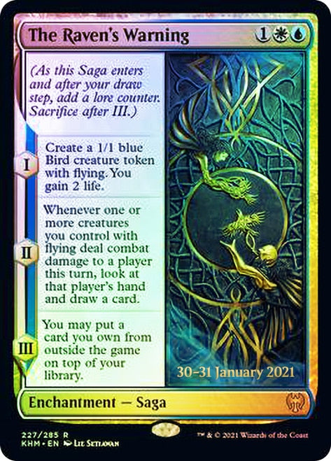 The Raven's Warning [Kaldheim Prerelease Promos] | Pegasus Games WI