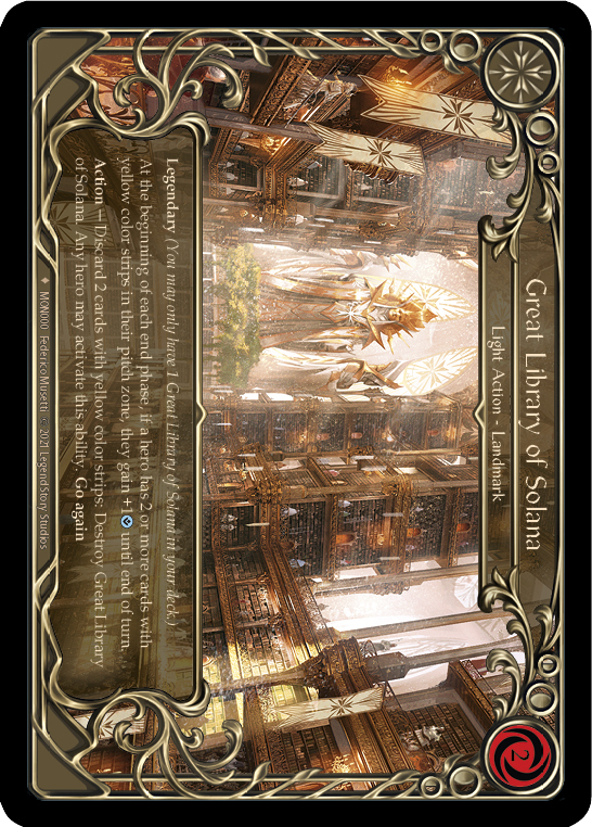 Great Library of Solana (Cold Foil) [MON000-CF] 1st Edition Cold Foil | Pegasus Games WI