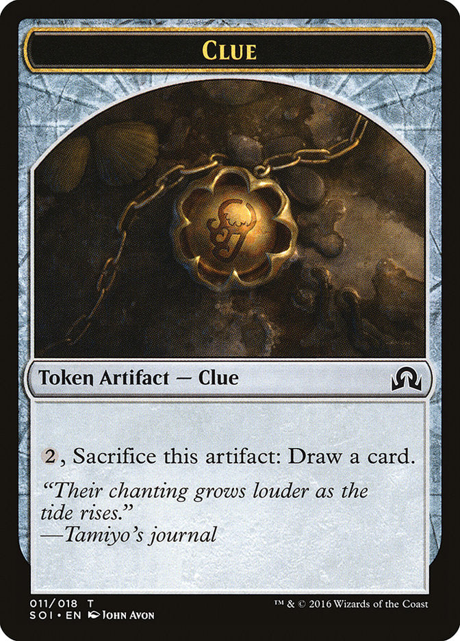 Clue Token (011/018) [Shadows over Innistrad Tokens] | Pegasus Games WI