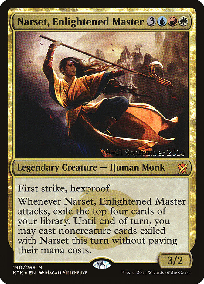 Narset, Enlightened Master [Khans of Tarkir Prerelease Promos] | Pegasus Games WI