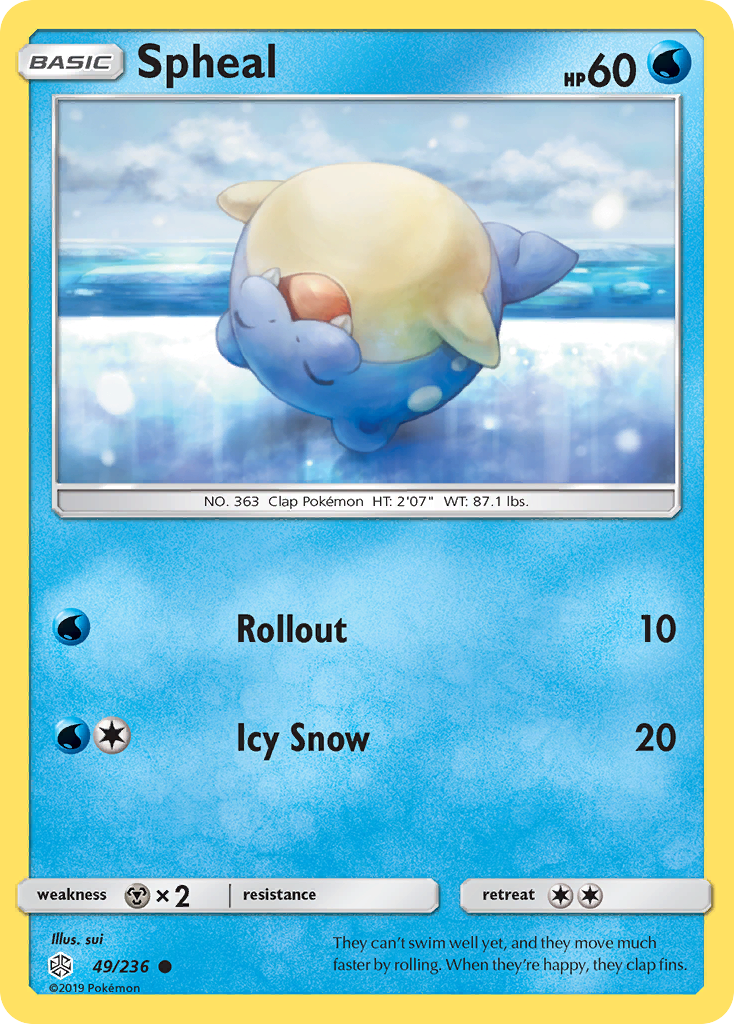 Spheal (49/236) [Sun & Moon: Cosmic Eclipse] | Pegasus Games WI