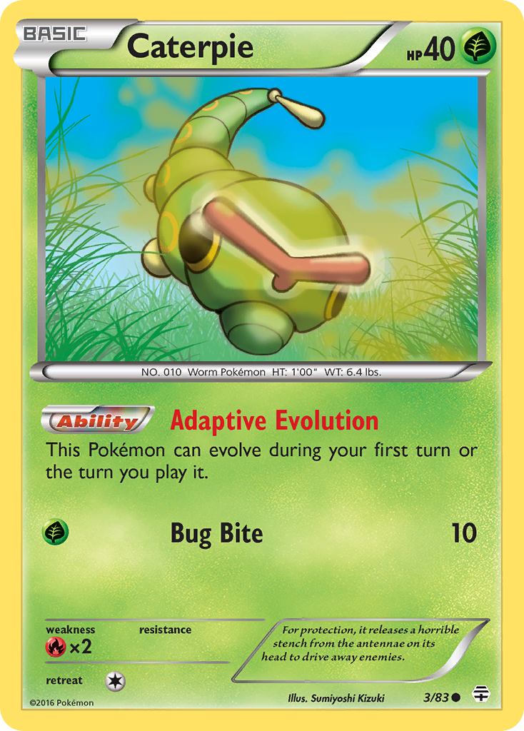 Caterpie (3/83) [XY: Generations] | Pegasus Games WI