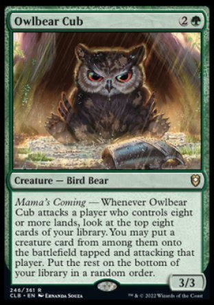 Owlbear Cub [Commander Legends: Battle for Baldur's Gate] | Pegasus Games WI