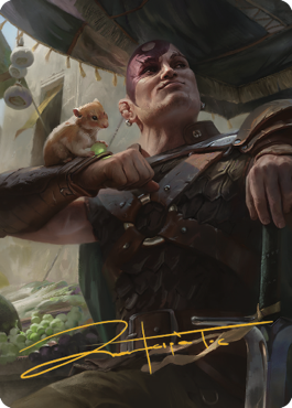 Minsc & Boo, Timeless Heroes Art Card (38) (Gold-Stamped Signature) [Commander Legends: Battle for Baldur's Gate Art Series] | Pegasus Games WI