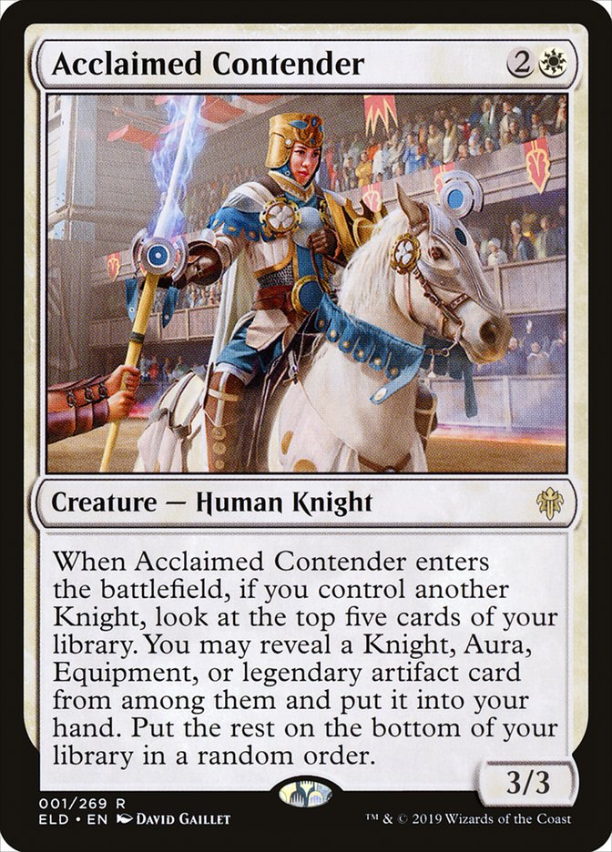 Acclaimed Contender [Throne of Eldraine] | Pegasus Games WI