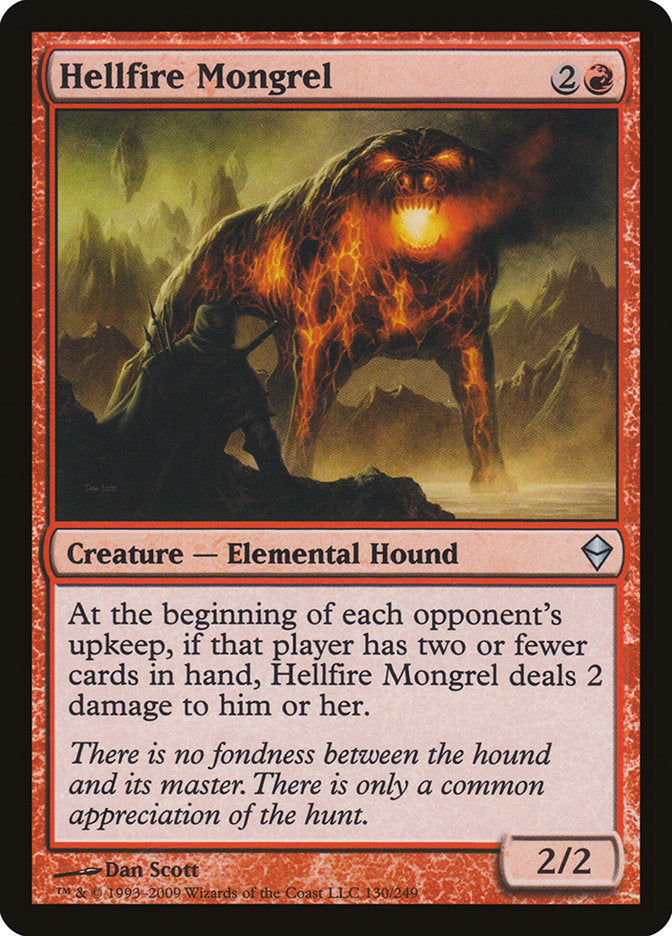 Hellfire Mongrel [Zendikar] | Pegasus Games WI